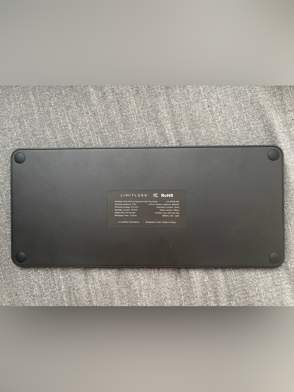 Wireless Multi-Device Keyboard with Touchpad - Picture 5 of 5